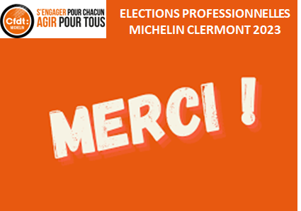 Deuxième tour des élections professionnelles Michelin Clermont : progrès confirmé pour la Cfdt