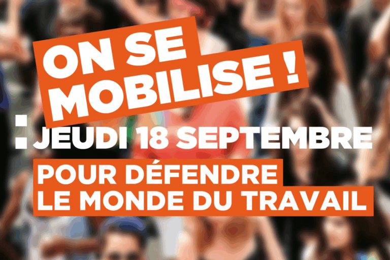 Manifestation du 18 septembre : tous concernés
